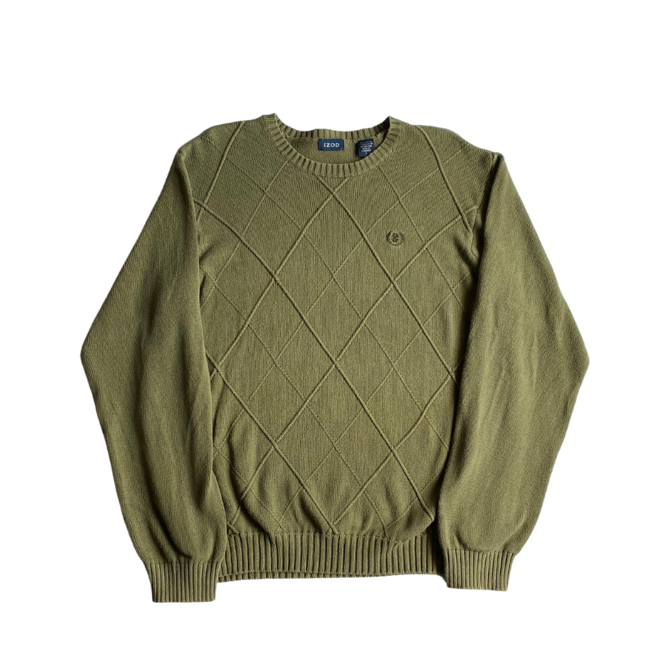 Izod Olive Knit Sweater