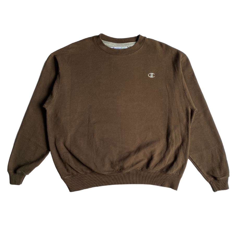 Brown Champion Crewneck