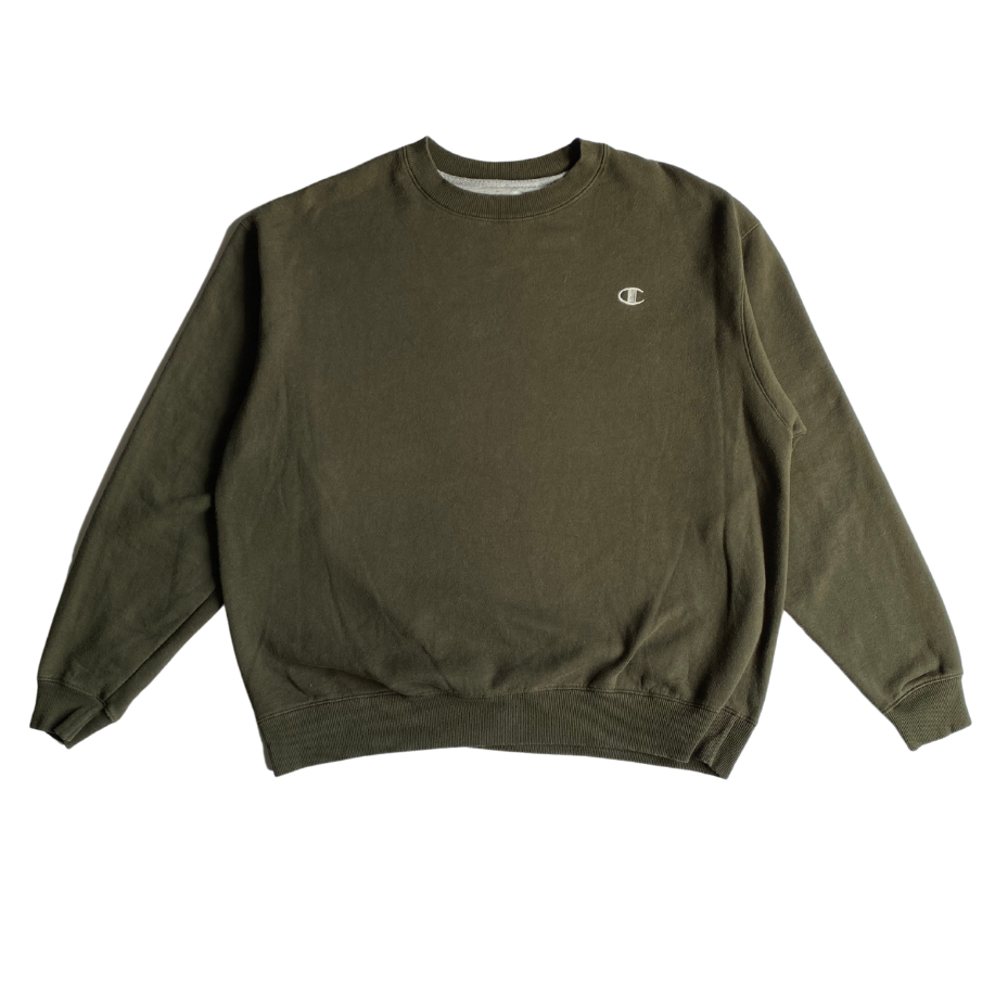 Olive Champion Crewneck