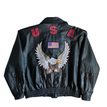 Cargar imagen en el visor de la galería, Vintage USA Leather Jacket
