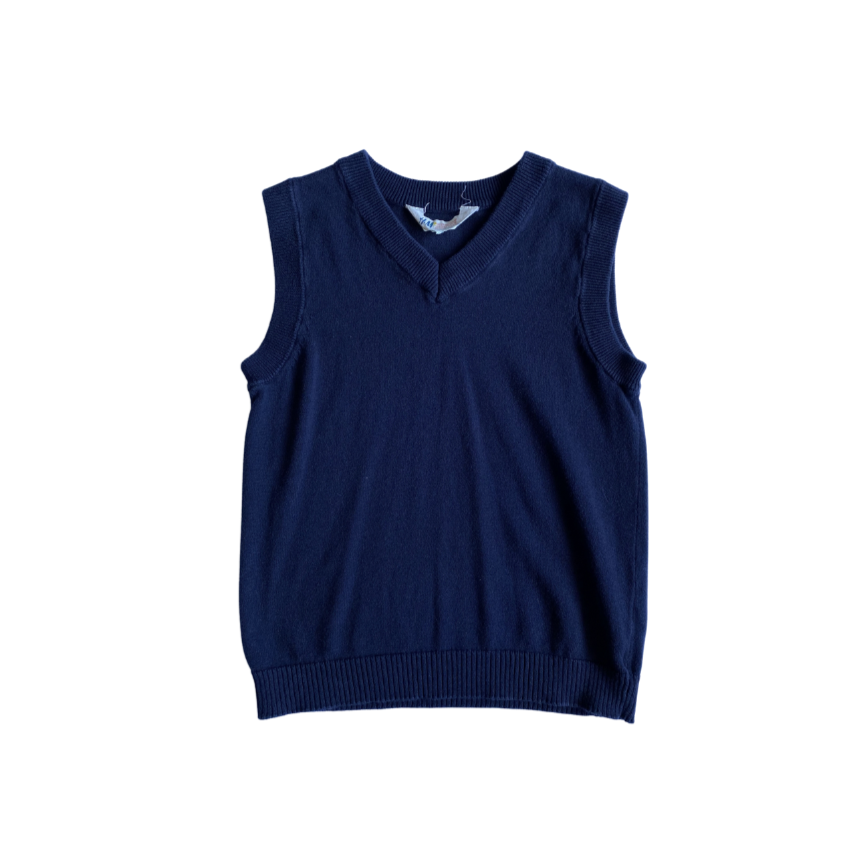 Mini Sweater Vest - Navy