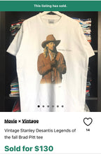 Cargar imagen en el visor de la galería, 1994 Brad Pitt &quot;Legends of the Fall&quot; Tee
