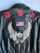 Cargar imagen en el visor de la galería, Vintage USA Leather Jacket
